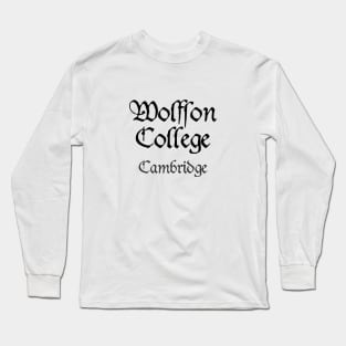 Cambridge Wolfson College Medieval University Long Sleeve T-Shirt